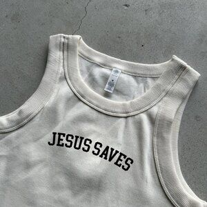 Jesus Saves Tank Top | Religious Tank tops | Jesus | Church | Faith | Gift for H